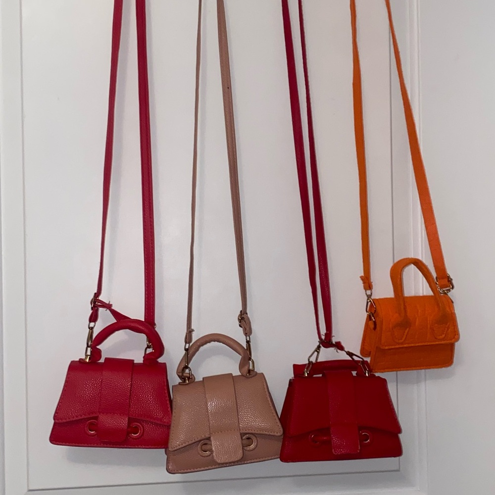 SHEIN Women's Handbag Collection - Red, Light pink, Orange